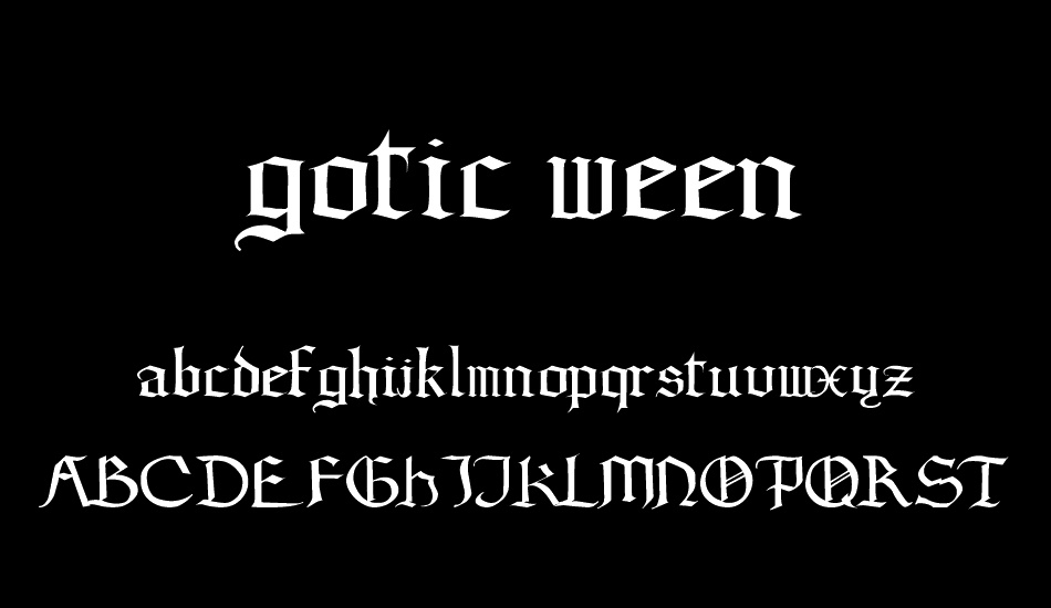 gotic ween font