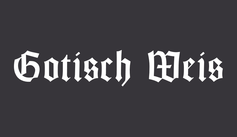 Gotisch Weiss UNZ1A font big