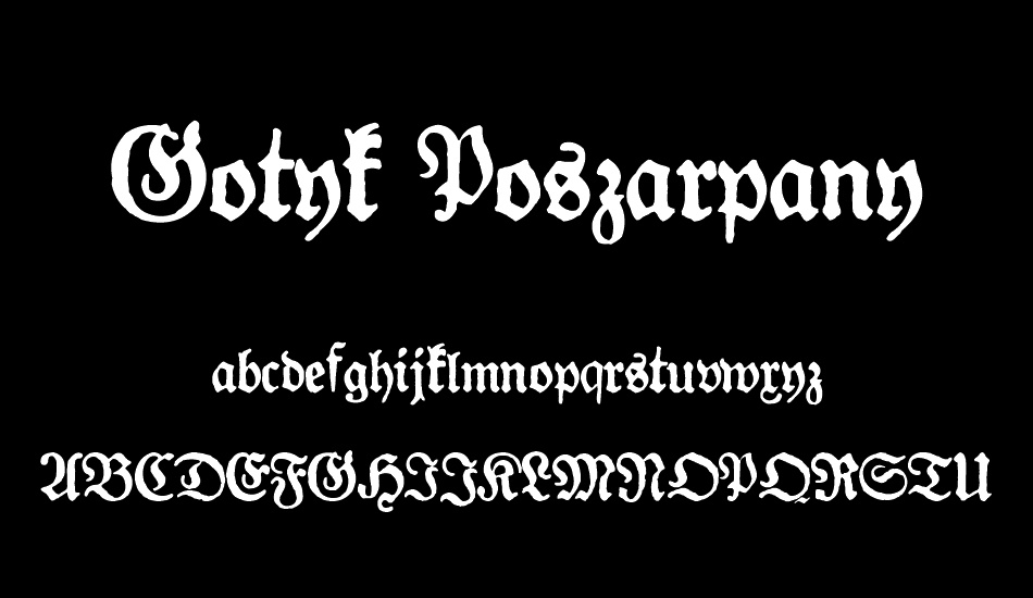 Gotyk Poszarpany font