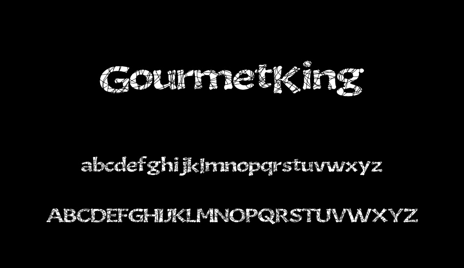 GourmetKing font