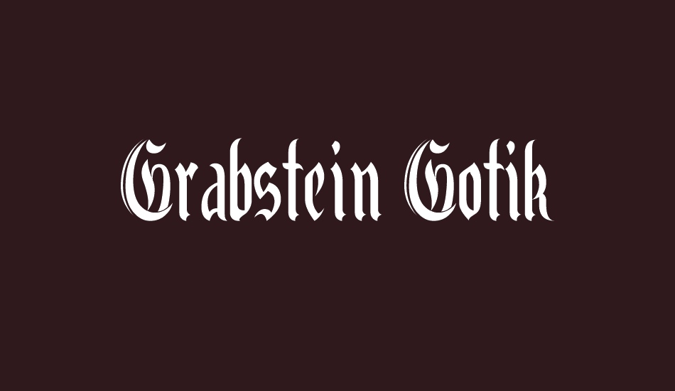 Grabstein Gotik font big