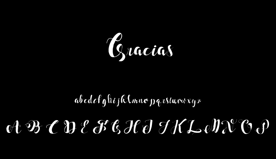 Gracias font