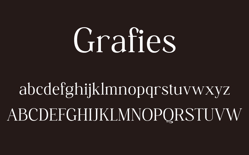 Grafies font