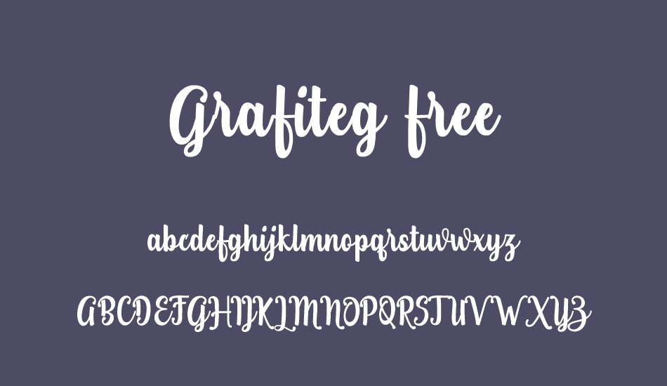 Grafiteg free font