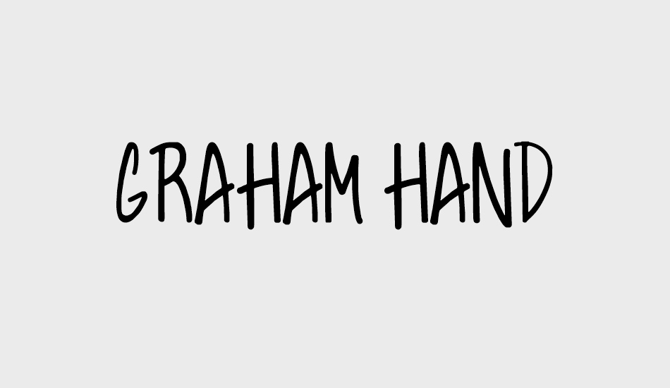 Graham Hand font big