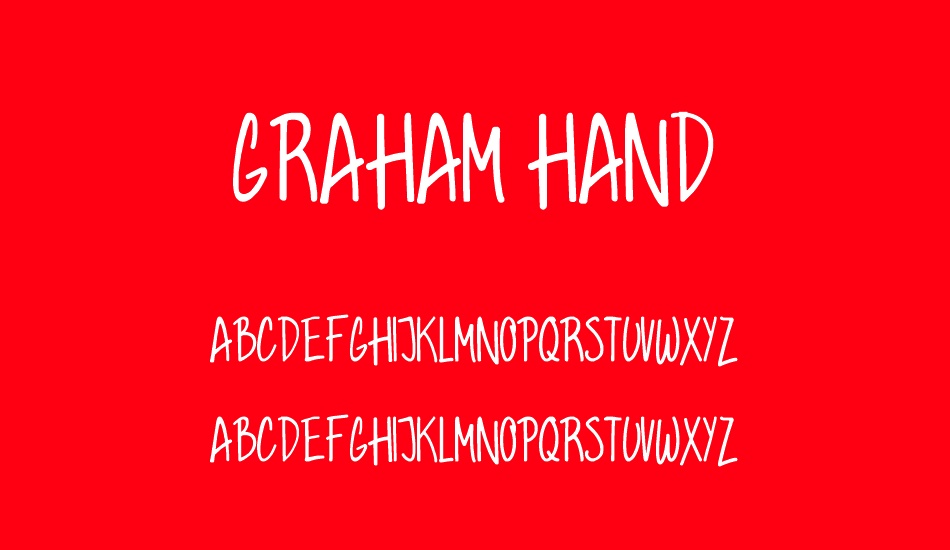 Graham Hand font