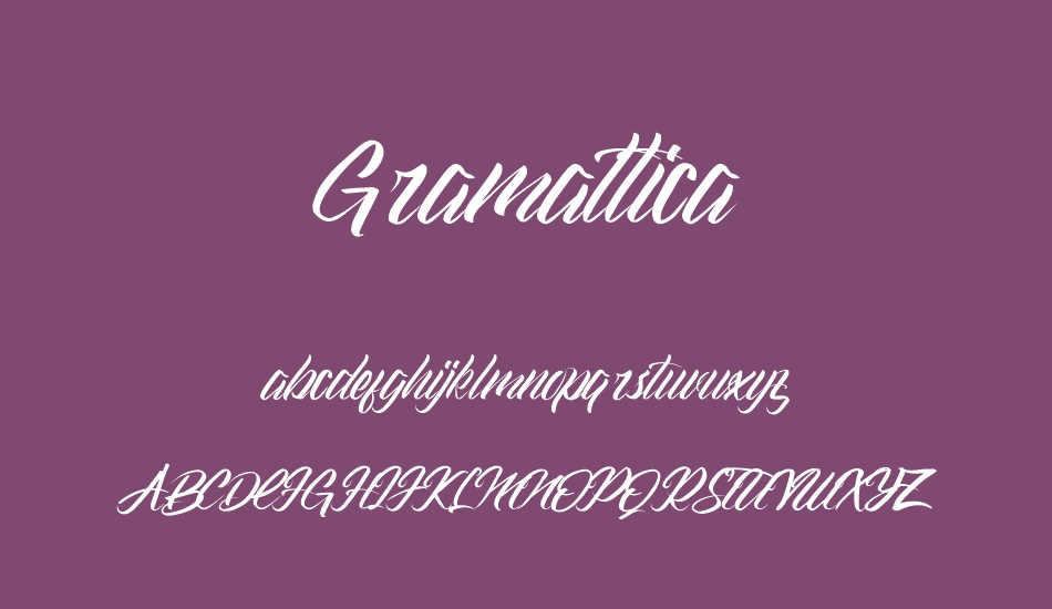 Gramattica font