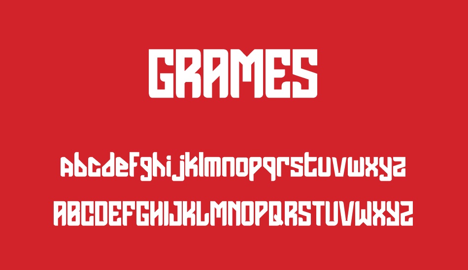 GRAMES font