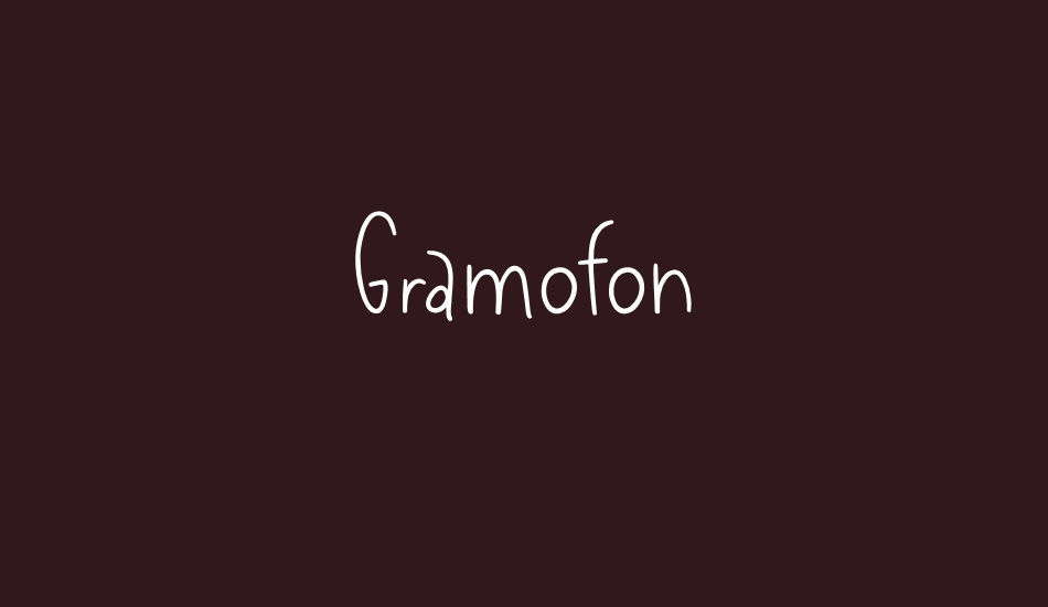 Gramofon font big