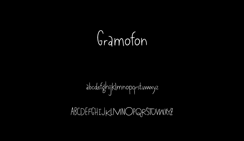 Gramofon font