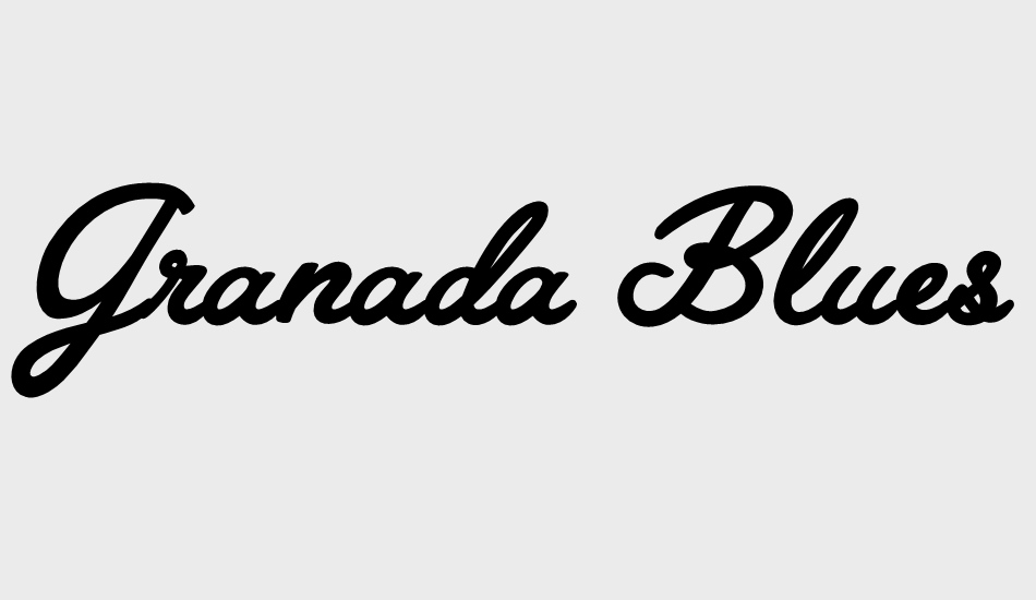 Granada Blues Personal Use font big