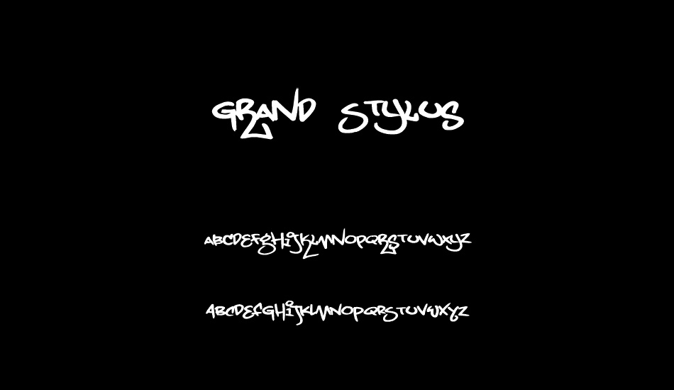 Grand Stylus font