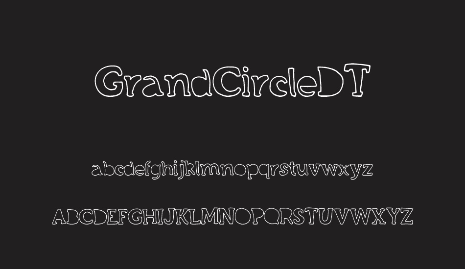 GrandCircleDT font