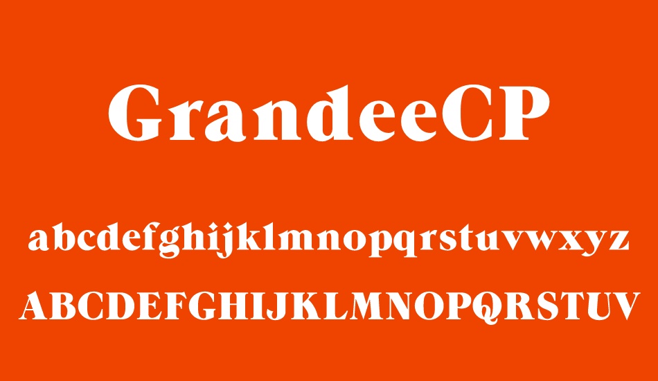 GrandeeCP font