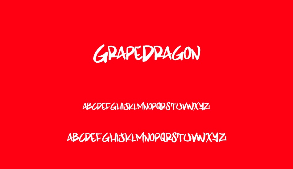 GrapeDragon font