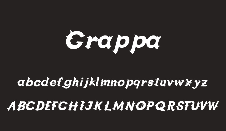 Grappa font