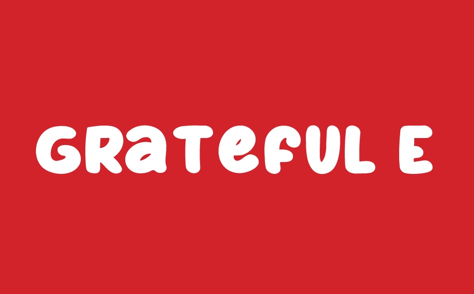 Grateful Everyday font big