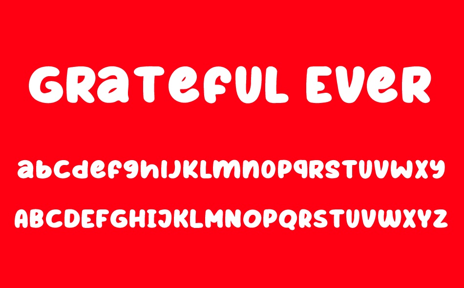 Grateful Everyday font