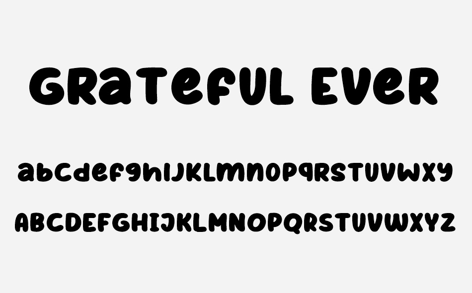 Grateful Everyday font