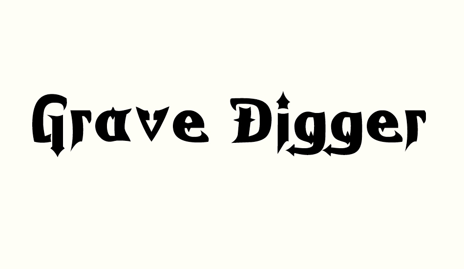 Grave Digger font big