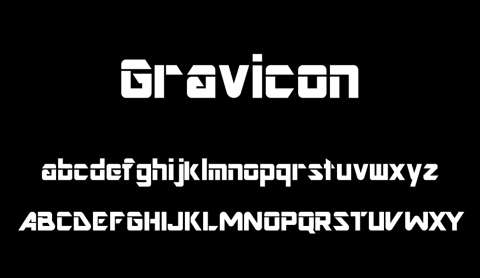 Gravicon font