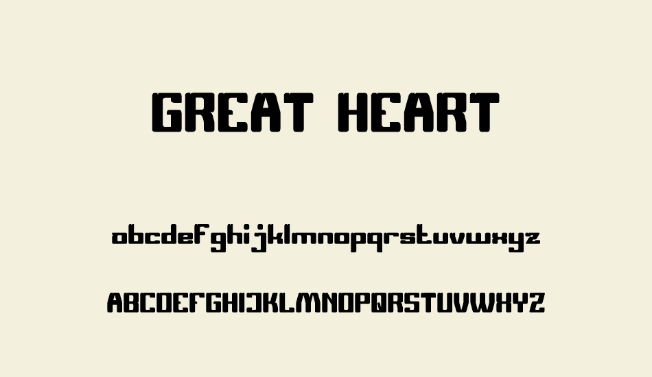 GREAT HEART font