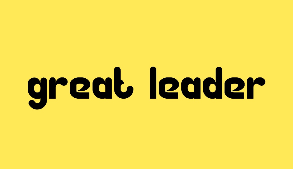 Great Leader font big