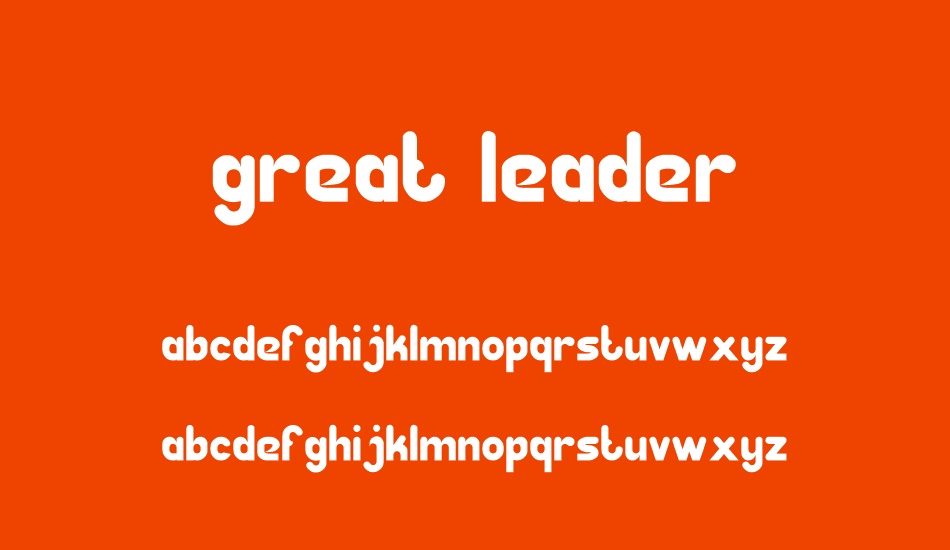 Great Leader font