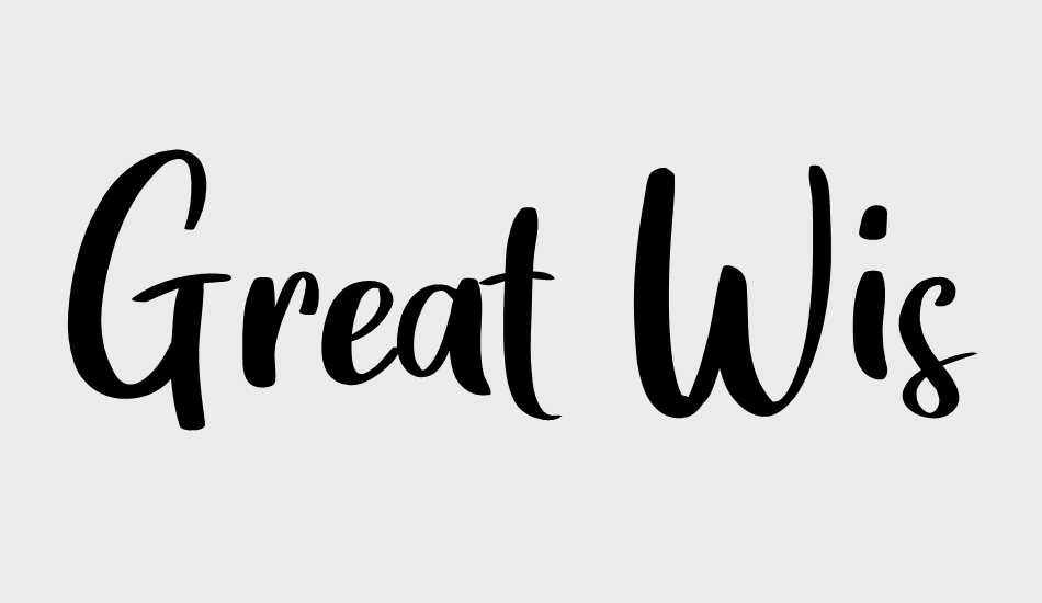 Great Wishes font big