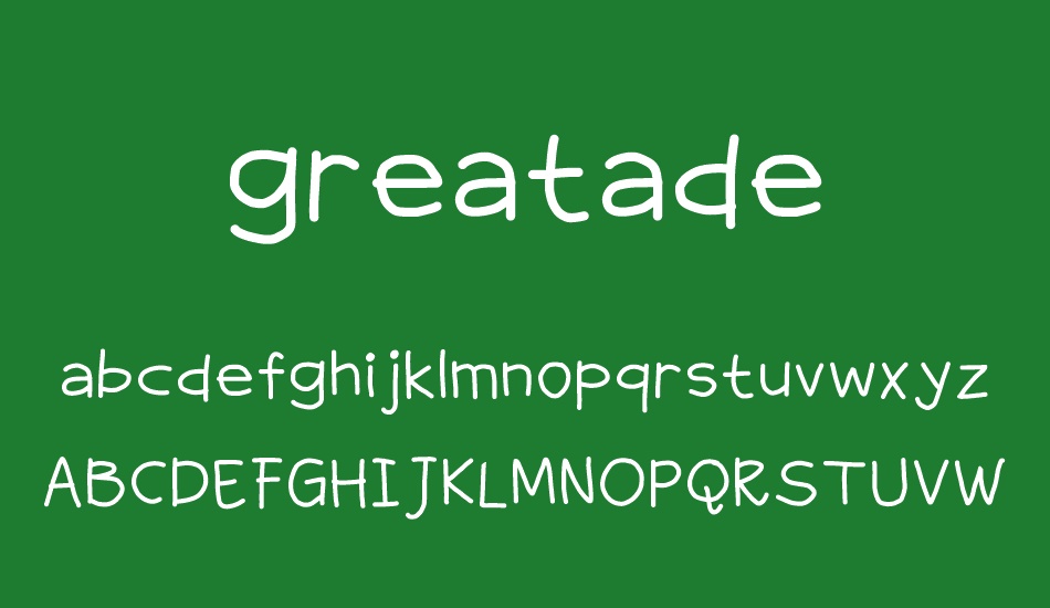 greatade font