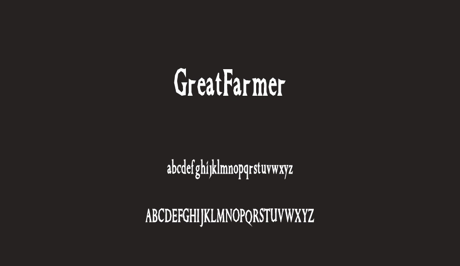 GreatFarmer font