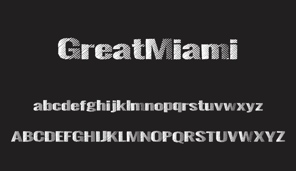 GreatMiami font