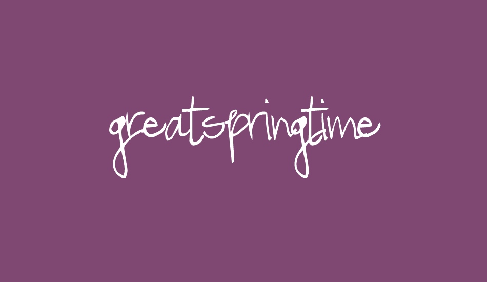 GreatSpringtime font big