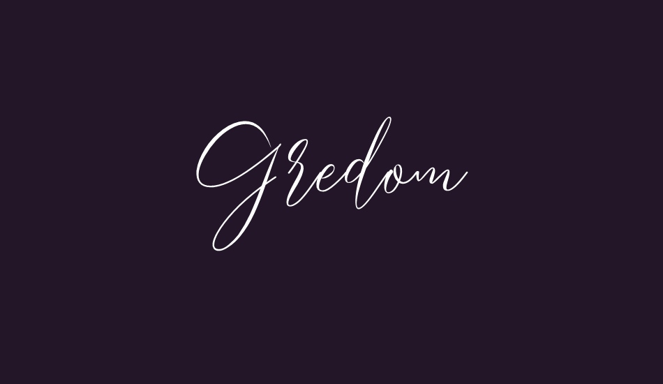 Gredom font big