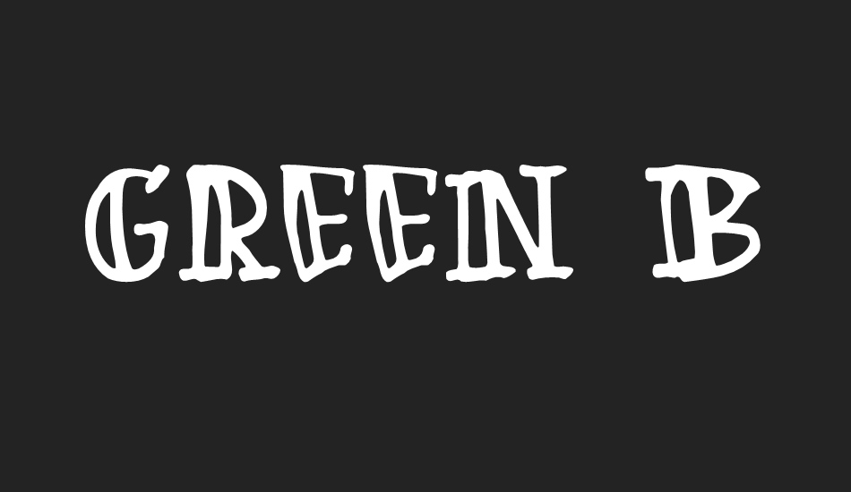 Green Babe font big