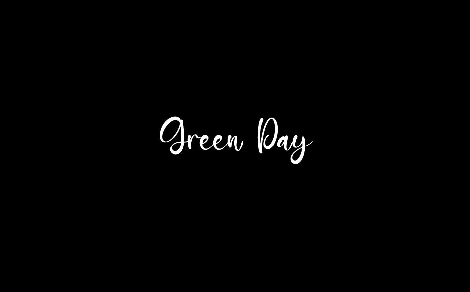 Green Day font big