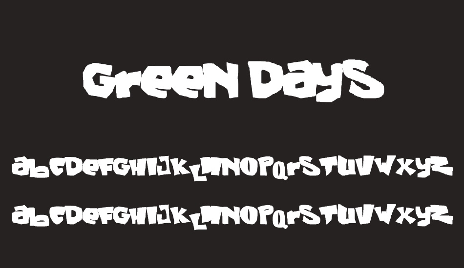 Green Days font