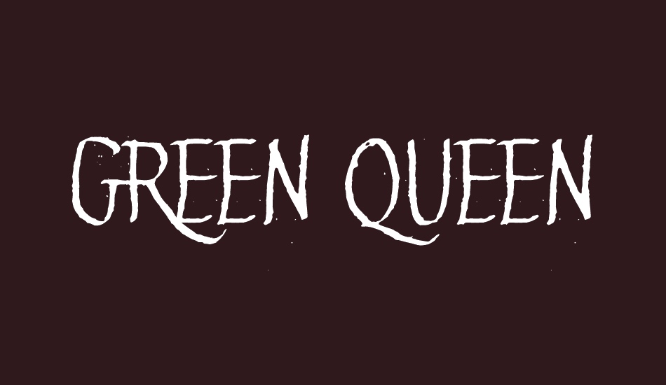 Green Queen font big