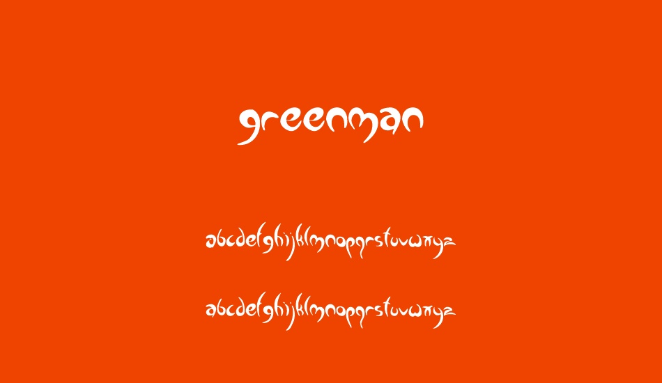 Greenman font