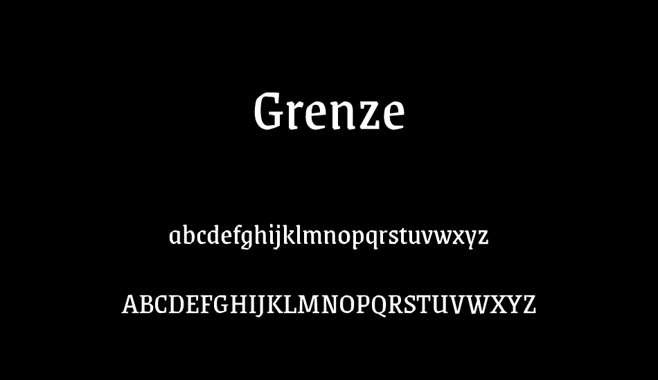 Grenze font