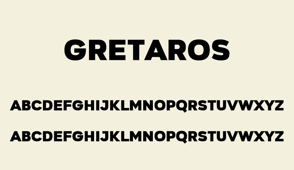 Gretaros font