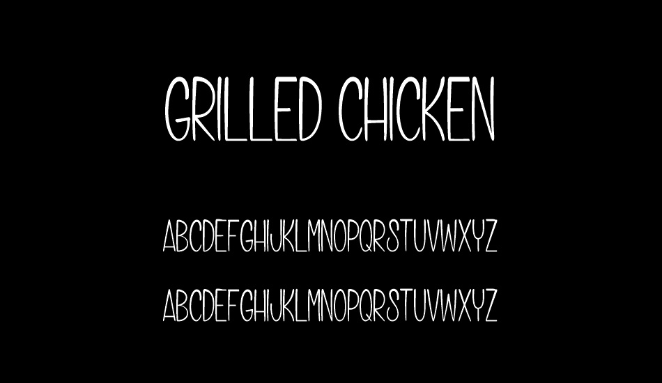 Grilled Chicken font