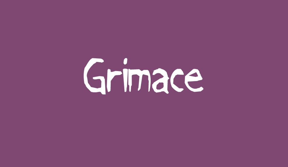 Grimace font big