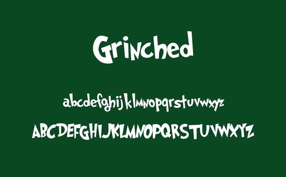 Grinched font