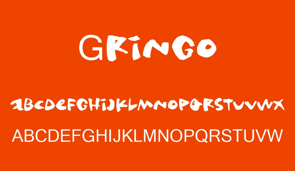 Gringo font