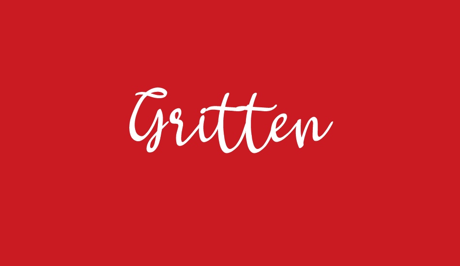 Gritten font big