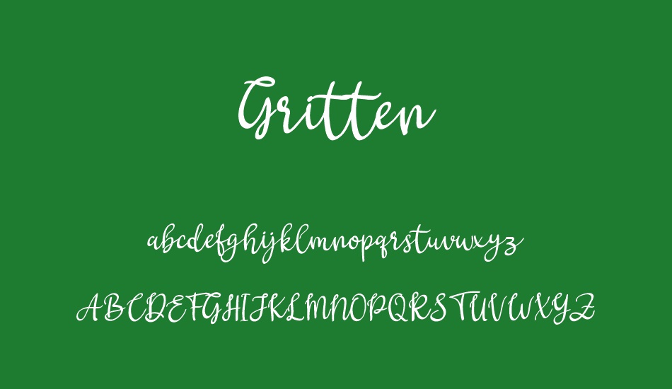 Gritten font