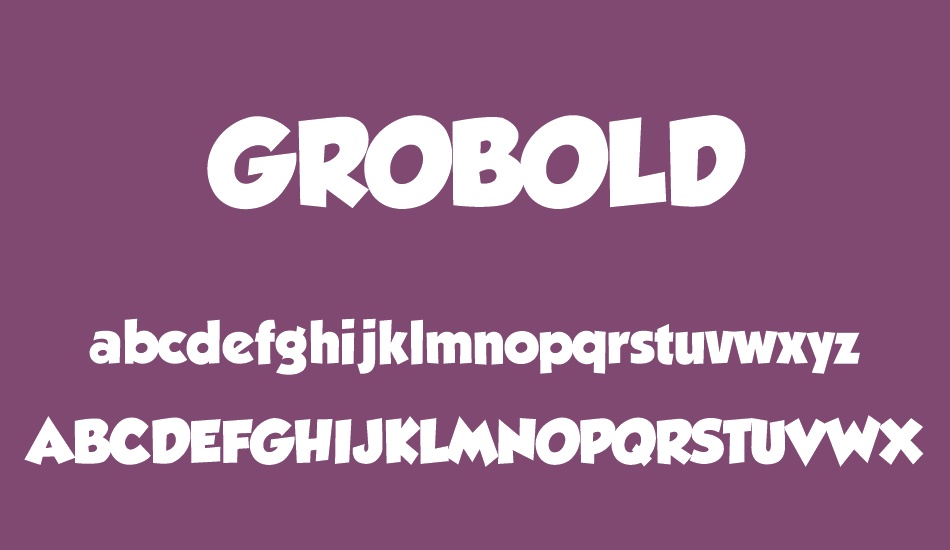 GROBOLD font