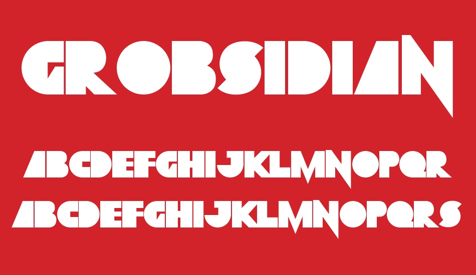 Grobsidian ExtBlk font