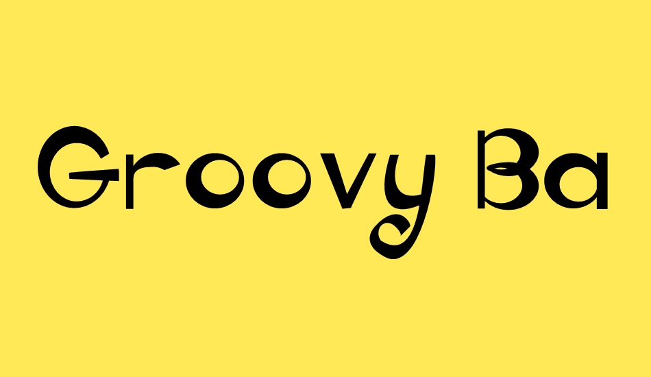 Groovy Baby font big